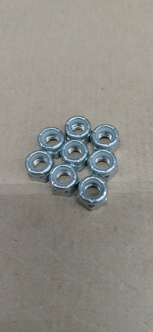#14 US NYLON INSERT LOCK NUTS. 18 THREAK PITCH.