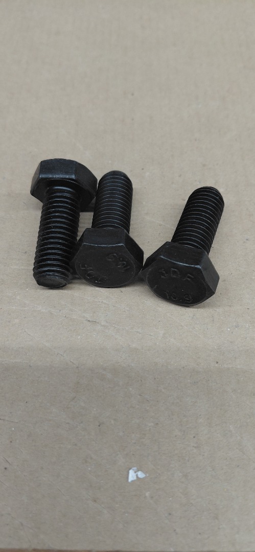 #12-3mm METRIC HEX BOLTS BLACK. 
