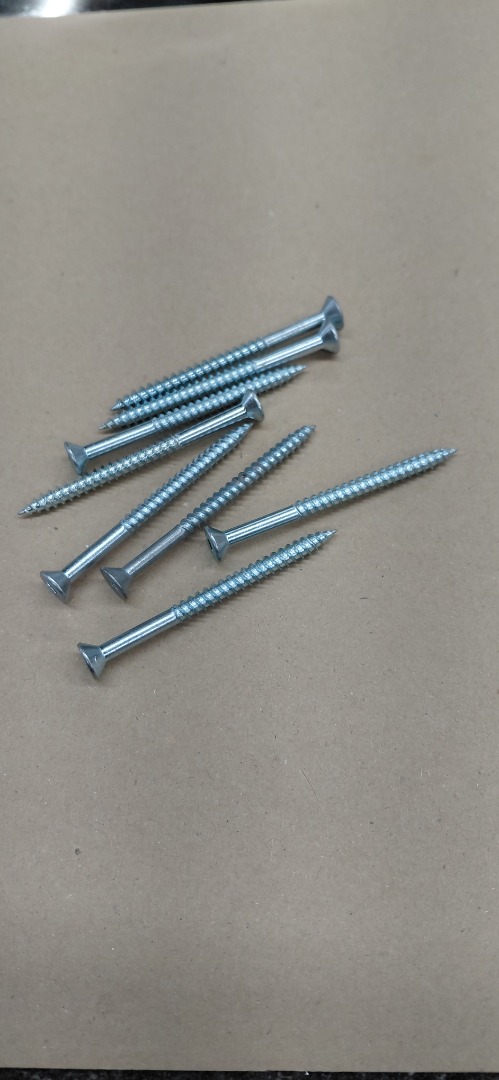 #8- 2 1/2" WOOD FLAT-HEAD ROBERTSON SCREWS 