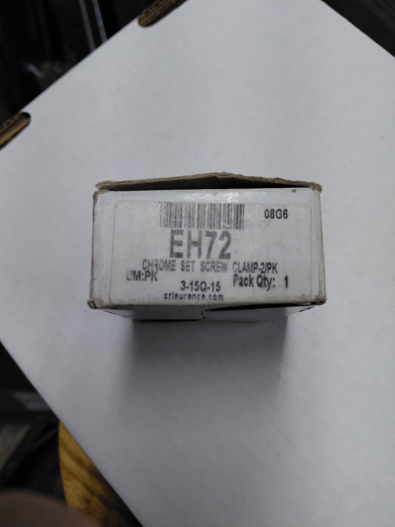 CHROME SET SCREW CLAMP-2/PK