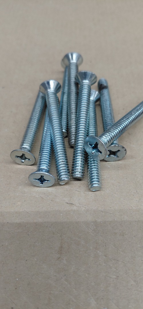 #12-1 1/2" PHILLIPS MACHINE SCREW THRU-BOLT 