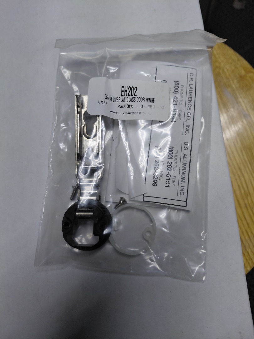 OVERLAY GLASS DOOR HINGE