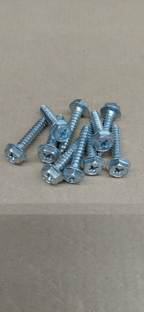 #10-1" HEX WASHER HEAD SHEET METAL PHILLIPS SCREWS 