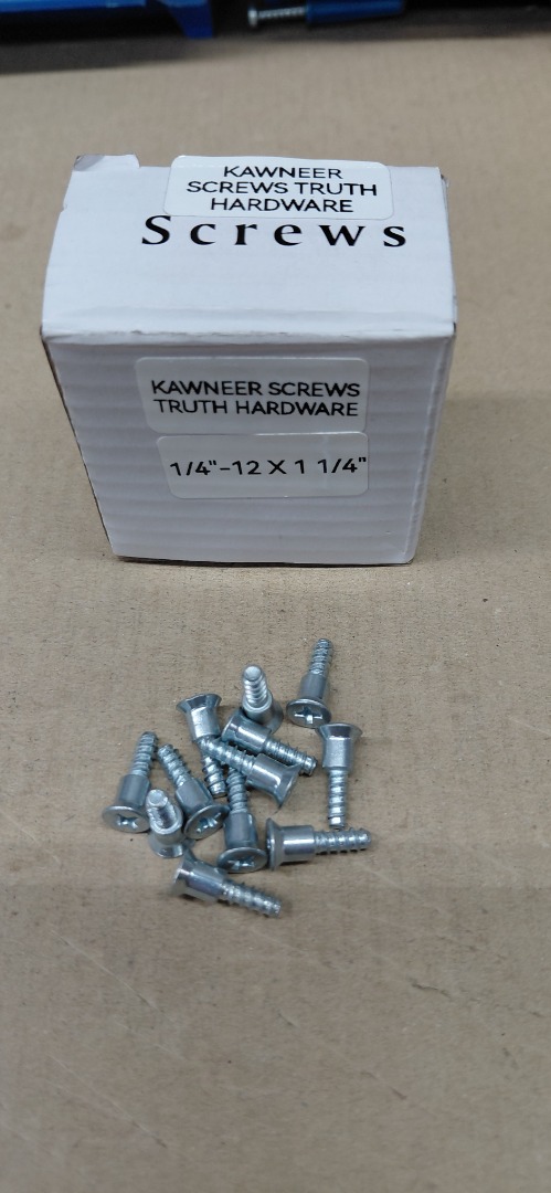 KAWNEER SCREWS TRUTH HARDWARE 1/4"- 12 X 1 1/4".