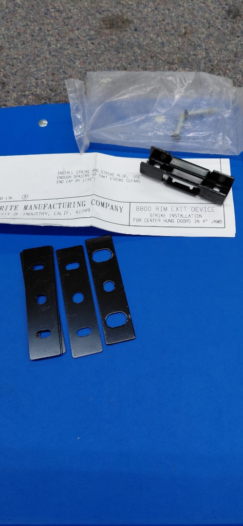 STRIKE AND STRIKE PLUG 8800 RIM EXIT DEVICE