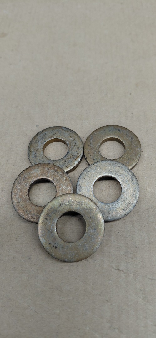 FLAT WASHER 1/8" THICK, 1/2" INSIDE- 1/8"OUTSIDE.