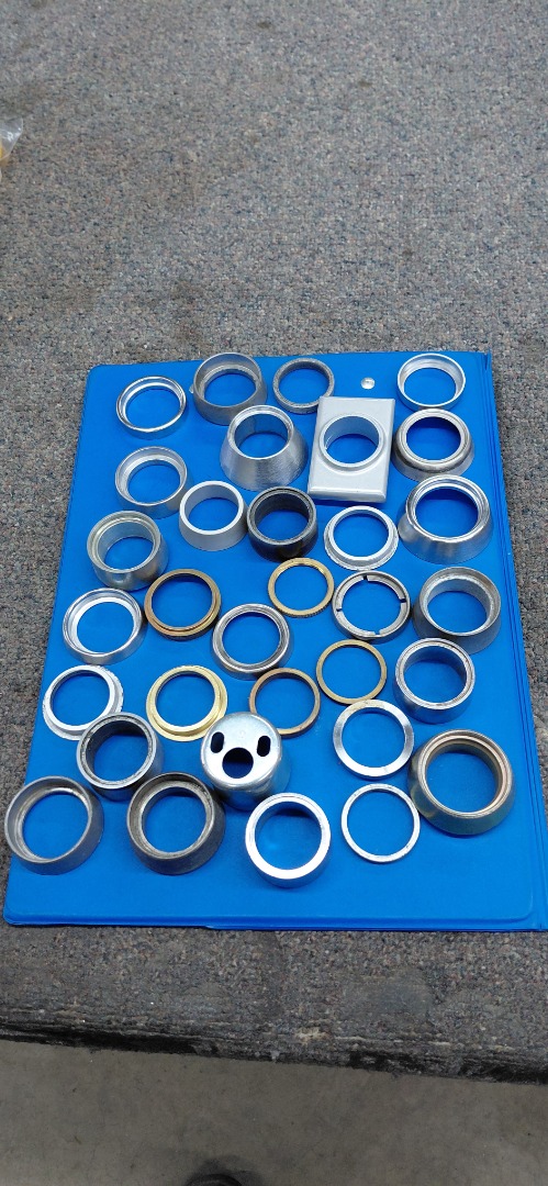 CYLINDER RING USED MIX 9/16" LENGHT, SATIN CHROME